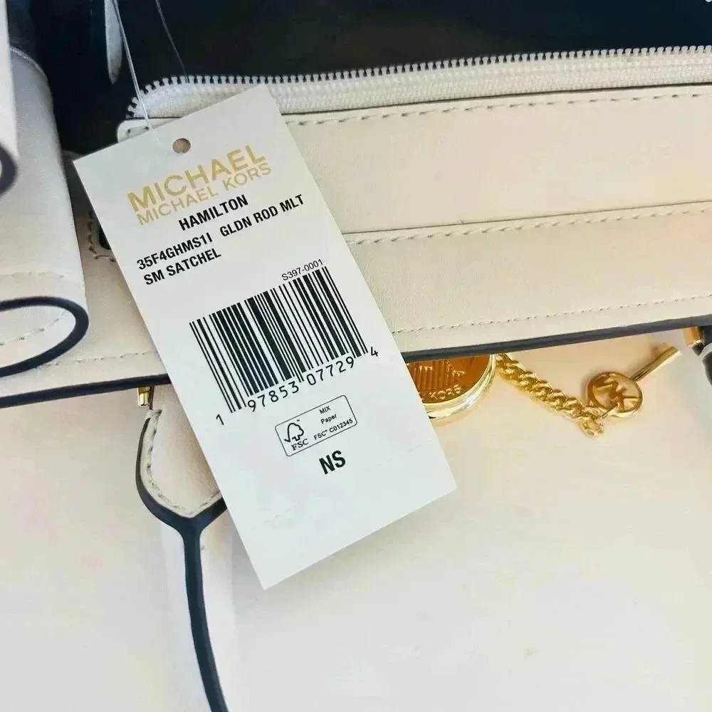 Michael Kors Purse Hamilton Satchel Crossbody Golden Rod Multi - Picture 5 of 9